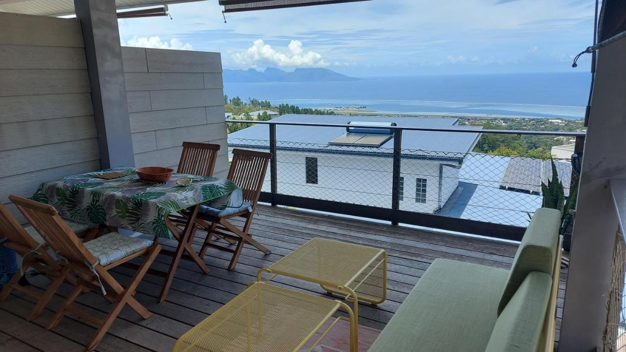 Studio Vaimiti Pour 2 Personnes Vue Mer Et Moorea Fa'a'ā Extérieur photo