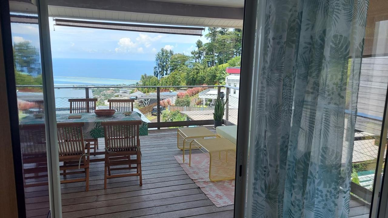 Studio Vaimiti Pour 2 Personnes Vue Mer Et Moorea Fa'a'ā Extérieur photo